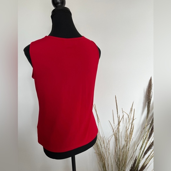 Marise petite Red Sleeveless Top size small - Picture 3 of 5